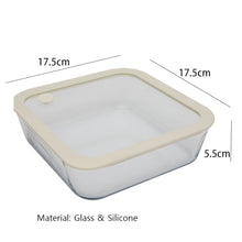 Load image into Gallery viewer, Dr.HOWS Gleam Glass Container Square 1180ml
