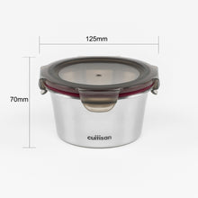 Load image into Gallery viewer, Cuitisan Flora Stainless Microwave-safe Lunch Box - Round 410ml
