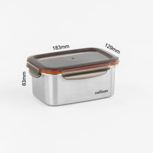 Load image into Gallery viewer, Cuitisan Signature Stainless Microwave-safe Lunch Box - Rectangle 1010ml
