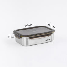 Load image into Gallery viewer, Cuitisan Signature Stainless Microwave-safe Lunch Box - Rectangle 2400ml
