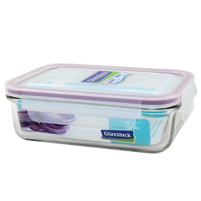 Glasslock Rectangular Food Container 1000ml