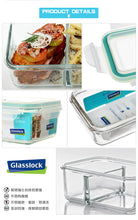 Load image into Gallery viewer, Glasslock Rectangular Food Container Divider 670ml
